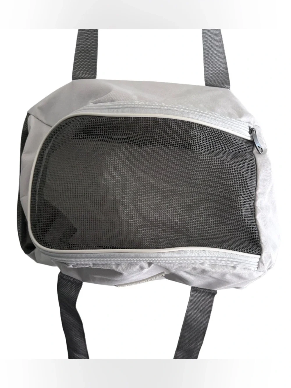 Love You Pet Gray & White Small Pet Carrier Tote